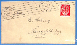 Saar 1934 Lettre De Chemnitz (G20755) - Storia Postale