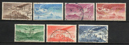 Col33 Irlande Ireland Éireann Aérien  1948  N° 1 à 7  Oblitéré  Cote : 29,00€ - Posta Aerea