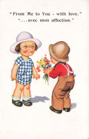 Enfants * Cpa Illustrateur * From Me To You , With Love * Avec Mon Affection * Kids - Humorous Cards