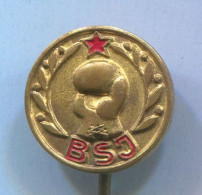 Boxing Box Boxen Pugilato - BSJ Yugoslavia Federation Association, Vintage Pin  Badge  Abzeichen - Boksen