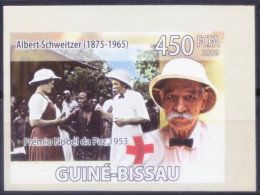 Guinea Bissau 2009 MNH Imperf, Red Cross, Albert Schweitzer, Nobel Peace - Albert Schweitzer