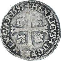 Monnaie, France, Henri IV, Douzain Aux Deux H, 1595, Bayonne, 3rd Type, TB+ - 1589-1610 Hendrik IV