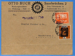 Saar 1923 Lettre De Saarbrücken (G20768) - Cartas & Documentos