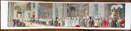 L'imponente Corteo Papale * CPA Triple Panoramique * Roma Italia Religion Pope Pape Papes - Papi