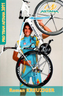 Carte Cyclisme Cycling Ciclismo サイクリング Format Cpm Equipe Cyclisme Pro Team Astana 2011 Roman Kreuziger Tchéquie Sup.E - Wielrennen