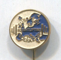 Weightlifting Gewichtheben - European Federation Association, Vintage Pin, Badge, Abzeichen - Pesistica