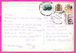 Delcampe - 295919 / Chile - Region De Los Lagos - V. Osorno PC USED (O) 1991 - 45+100+60 P Pedro Aguirre Cerda Spain Transport - Chile