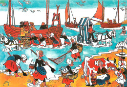 Bourses Et Salons De Collections - Illustrateurs - Illustrateur Cuvelier -Le Grand Bogue - Berck Sur Mer -Retour En 1900 - Collector Fairs & Bourses
