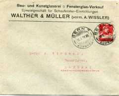 SUISSE ENTIER POSTAL TIMBRE SUR COMMANDE WALTHER & MULLER " VITRERIE D'ART ET VERRE A VITRES " - Vetri & Vetrate