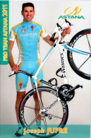 Carte Cyclisme Cycling Ciclismo サイクリング Format Cpm Equipe Cyclisme Pro Team Astana 2011 Joseph Jufre Espagne Sup.Etat - Cyclisme