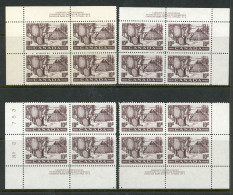 Canada 1950 MNH Plate Blocks "Fur Resources" - Unused Stamps