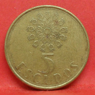 5 Escudos 1989 - TB - Pièce De Monnaie Portugal - Article N°4436 - Portugal