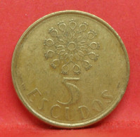 5 Escudos 1991 - TB - Pièce De Monnaie Portugal - Article N°4440 - Portugal