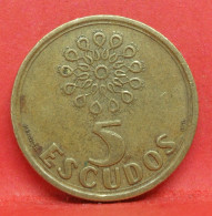 5 Escudos 1992 - TB - Pièce De Monnaie Portugal - Article N°4441 - Portugal