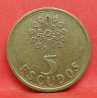 5 Escudos 1997 - TB - Pièce De Monnaie Portugal - Article N°4445 - Portugal