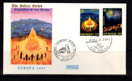 SAN MARINO - 1980  FDC - Mi.1225-6 Europe, CEPT  (BB022) - Lettres & Documents