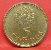 5 Escudos 1997 - TTB - Pièce De Monnaie Portugal - Article N°4446 - Portugal