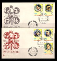 SAN MARINO - 1979  2x FDC - Mi.1175-9 Detectives From Literature (BB023) - Storia Postale