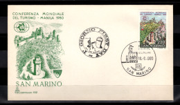 SAN MARINO - 1980  FDC - Mi.1220 Tourism Conference, Manila (BB024) - Cartas & Documentos