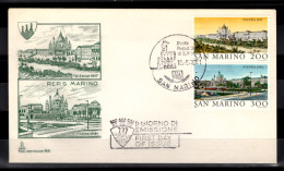 SAN MARINO - 1981 FDC - Mi.1227-8 World Capitals, Vienna, Wien (BB028) - Lettres & Documents