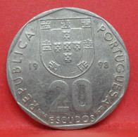 20 Escudos 1998 - TTB - Pièce De Monnaie Portugal - Article N°4465 - Portugal