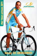 Carte Cyclisme Cycling Ciclismo サイクリング Format Cpm Equipe Cyclisme Pro Team Astana 2011 Rémy Di Gregorio France Sup.Etat - Cyclisme