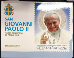 Vaticano 2014 Folder Canonizzazione G.P.II Timbrato 221 Marzo 2014 - Gebraucht