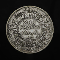 Maroc / Morocco, Mohammed V, 200 Francs, 1953 (1372), Argent (Silver), TTB (EF), Y#53 , Lec.291 - Maroc