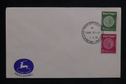 ISRAËL - Enveloppe FDC En 1955  - L 144816 - FDC