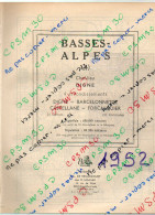 ANNUAIRE - 04 - Département Basses Alpes - Année 1952 édition Didot-Bottin - 46 Pages - Telephone Directories