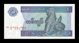 Myanmar 1 Kyat 1996 Pick 69 Sc Unc - Myanmar