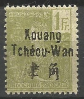 KOUANG-TCHEOU  N° 14 Gom Coloniale NEUF** SANS CHARNIERE / Hingeless  / MNH - Unused Stamps