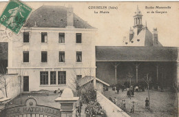 CPA-38-CORBELIN-Mairie-Ecoles Maternelle Et De Garçons - Corbelin