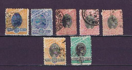 Brasilien, Brasil 1894: 7 Used Stamps, 7 Gestempelte Marken - Oblitérés