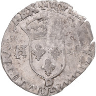 Monnaie, France, Henri IV, Douzain Aux Deux H, 1594, Lyon, TB+, Billon - 1589-1610 Henry IV The Great