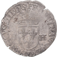 Monnaie, France, Henri IV, Douzain Aux Deux H, 1595, Rouen, TB+, Billon - 1589-1610 Henry IV The Great