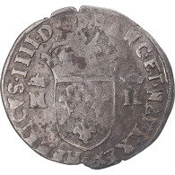 Monnaie, France, Henri IV, Douzain Aux 2 H Couronnés, 1593, Clermont, TB+ - 1589-1610 Heinrich IV.