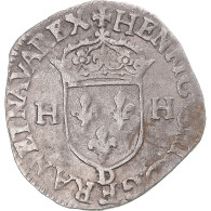 Monnaie, France, Henri IV, Douzain Aux Deux H, 1595, Lyon, TTB, Billon - 1589-1610 Henri IV Le Vert-Galant