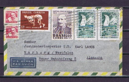 Brasilien, Brasil 1950s: Letter To Germany (1) - Entiers Postaux