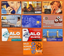 10 Different Phonecards - Telecom Operators