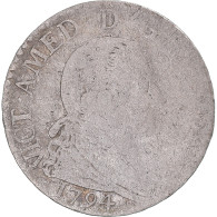 Monnaie, États Italiens, SARDINIA, Vittorio Amedeo III, 10 Soldi, 1/2 Lira - Piamonte-Sardaigne-Savoie Italiana
