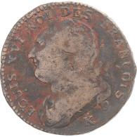 Monnaie, France, Louis XVI, 12 Deniers François, 1791·3, Bordeaux, TB, Cuivre - Andere & Zonder Classificatie