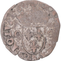 Monnaie, France, Charles X, Douzain Aux Deux C, 1593, Rouen, TB, Billon - 1589-1610 Henry IV The Great