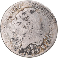 Monnaie, France, Louis XVI, 15 Sols François, 1792 / AN 4, Limoges, TB, Argent - Sonstige & Ohne Zuordnung