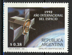 Argentina 1992 Space Cosmos Satellites MNH Stamp - Neufs