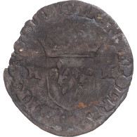 Monnaie, France, Henri III, Douzain Aux Deux H, 1589, Toulouse, TB, Billon - 1574-1589 Enrique III