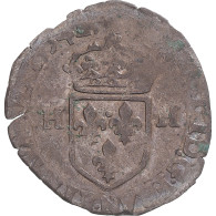 Monnaie, France, Henri III, Douzain Aux Deux H, 1594, TB, Billon, Gadoury:467 - 1574-1589 Hendrik III