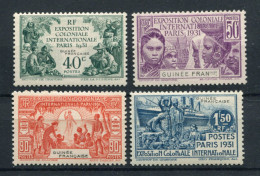 !!! GUINEE, SERIE EXPO 1931 N°115/118 NEUVE ** - Nuevos