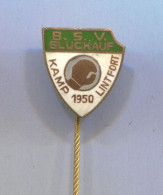 Boxing Box Boxen Pugilato - Club BSV Gluckauf  Kamp - Lintfort  Germany, Vintage Pin  Badge  Abzeichen, Enamel - Boxing