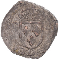 Monnaie, France, Charles X, Douzain Aux Deux C, 1593, Lyon, TB+, Billon - 1589-1610 Hendrik IV